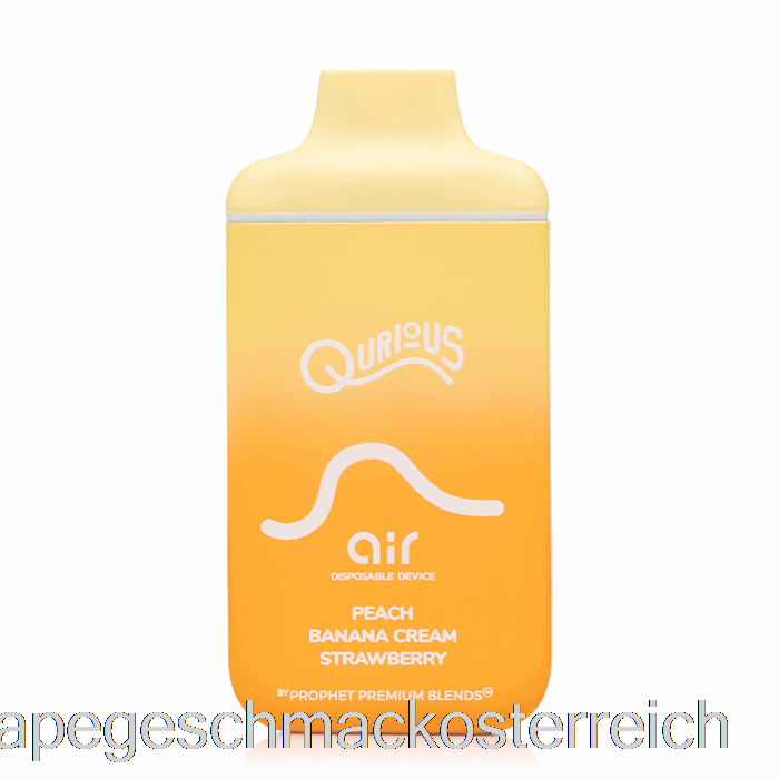Qurious Air 6000 Einweg-Pfirsich-Bananen-Creme-Erdbeer-Vape-Geschmack